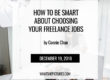 How To Be Smart About Choosing Your Freelance Jobs - blog by Connie Chan whatshepictures.com