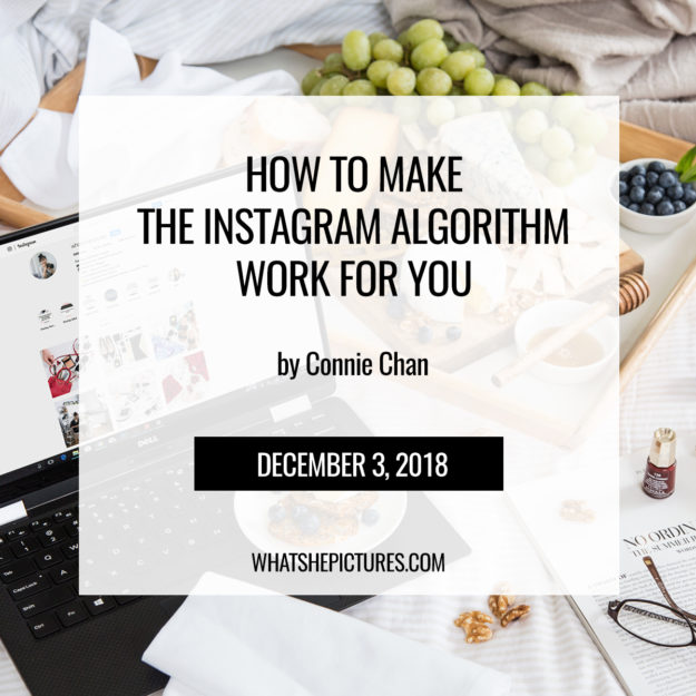 How To Make The Instagram Algorithm Work For You - blog by Connie Chan whatshepictures.com