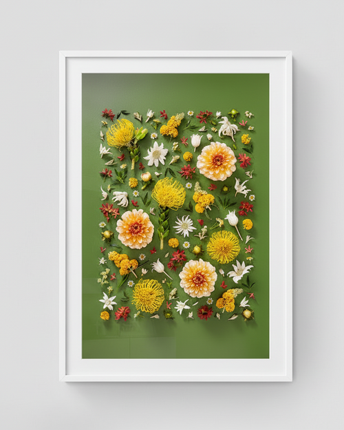 Pincushions On Green