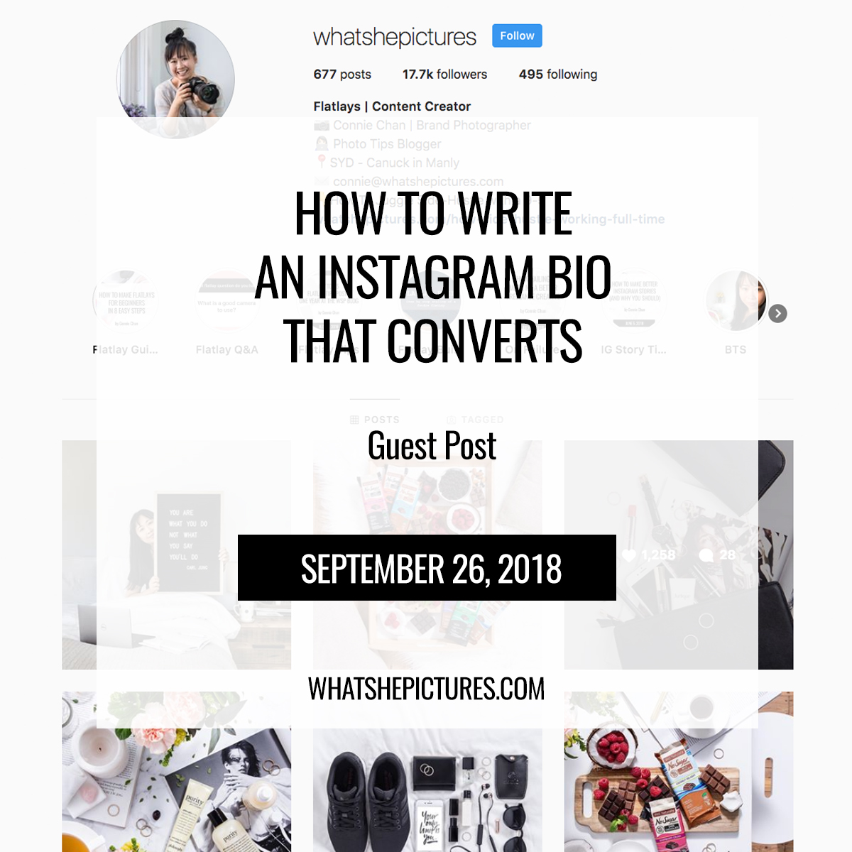 how to write your instagram bio in lines